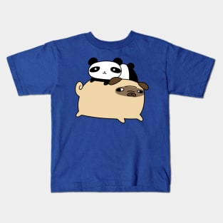 Pug and Little Panda Kids T-Shirt